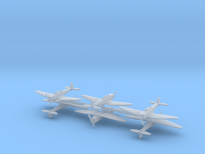 Heinkel He 70E Blitz (6 Airplanes) 1/700 in Clear Ultra Fine Detail Plastic