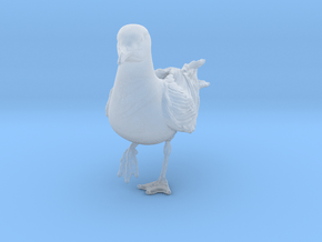 Herring Gull 1:9 On one leg in Clear Ultra Fine Detail Plastic