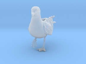 Herring Gull 1:12 On one leg in Clear Ultra Fine Detail Plastic