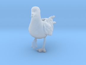 Herring Gull 1:16 On one leg in Clear Ultra Fine Detail Plastic