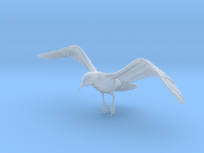 Herring Gull 1:12 Flying 3 in Clear Ultra Fine Detail Plastic