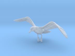 Herring Gull 1:20 Flying 3 in Clear Ultra Fine Detail Plastic