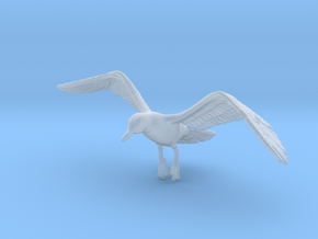 Herring Gull 1:24 Flying 3 in Clear Ultra Fine Detail Plastic