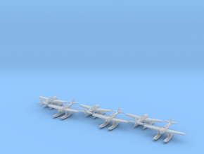 Aichi E16A1 Zuiun (Paul) 6 airplanes 1/600 in Clear Ultra Fine Detail Plastic