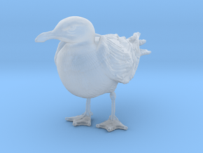Herring Gull 1:9 Standing 3 in Clear Ultra Fine Detail Plastic