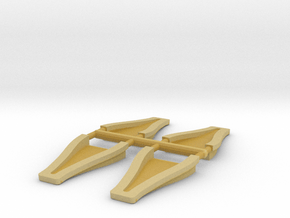 1/8 scale 3 inch NACA ducts in Tan Fine Detail Plastic
