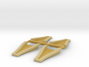 1/12 scale 3 inch NACA ducts in Tan Fine Detail Plastic