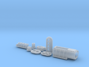 1/10 18 71 Kobelco injectors scoop in Clear Ultra Fine Detail Plastic