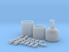 1/8 Nitrous Oxide Kit in Clear Ultra Fine Detail Plastic