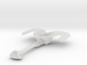 Klingon D18 'Gull Wing' 1/3788 Attack Wing in Clear Ultra Fine Detail Plastic