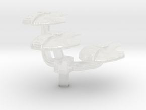 Cardassian Hideki Shuttle 1/1000 Attack Wing Squad in Clear Ultra Fine Detail Plastic