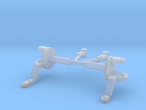 Spindles & hangers drop axle 1/8 in Clear Ultra Fine Detail Plastic
