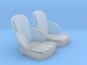 1/32 50s Sport Seat Pair in Clear Ultra Fine Detail Plastic