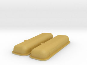 1/8 BBC Smooth Valve Covers in Tan Fine Detail Plastic