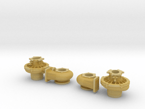 1/12 Scale 2 Inch Right And Left Turbo in Tan Fine Detail Plastic