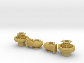 1/16 Scale 4 1/2 Inch Right And Left Turbo in Tan Fine Detail Plastic
