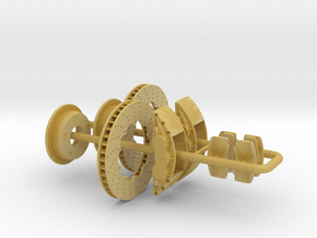 1/8 Modern 11.6 Inch Diam 6 Piston Disk Brake in Tan Fine Detail Plastic