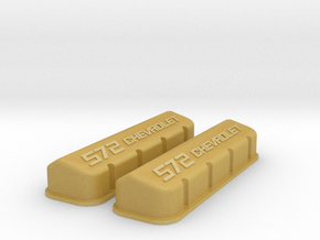 1/18 BBC 572 Logo Valve Covers in Tan Fine Detail Plastic