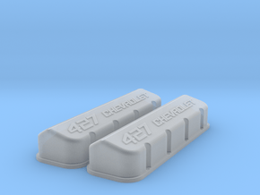 1/18 BBC 427 Logo Valve Covers in Clear Ultra Fine Detail Plastic