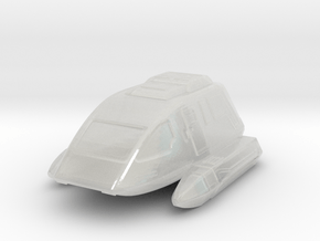 Shuttlepod (late 24th century) 1/72 in Clear Ultra Fine Detail Plastic