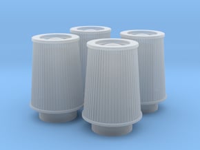 1/24 K&N Cone Style Air Filters TDR 4630 in Clear Ultra Fine Detail Plastic