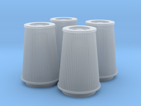 1/16 K&N Cone Style Air Filters TDR 4970 in Clear Ultra Fine Detail Plastic