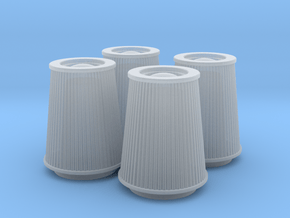 1/25 K&N Cone Style Air Filters TDR 5167 in Clear Ultra Fine Detail Plastic