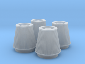 1/25 K&N Cone Style Air Filters TDR 5113 in Clear Ultra Fine Detail Plastic