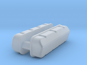 1/43 BBC Plain Valve Covers in Clear Ultra Fine Detail Plastic