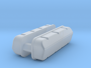 1/32 BBC Plain Valve Covers in Clear Ultra Fine Detail Plastic