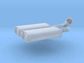 AAR TA 1/12 exhaust in Clear Ultra Fine Detail Plastic