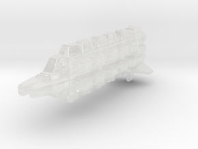 Cardassian Military Freighter 1/2500 in Clear Ultra Fine Detail Plastic