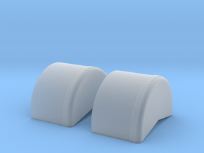 1/18 40 Inch Wheel Tubs in Clear Ultra Fine Detail Plastic