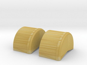 1/43 40 Inch Wheel Tubs in Tan Fine Detail Plastic