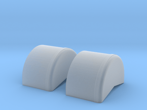 1/64 40 Inch Wheel Tubs in Clear Ultra Fine Detail Plastic