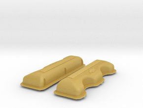1/18 409 Smooth Logo Valve Covers File in Tan Fine Detail Plastic