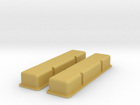 1/20 SBC Smooth Valve Covers in Tan Fine Detail Plastic
