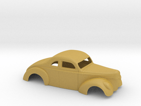 1/43 1940 Ford Coupe 2 Inch Chop in Tan Fine Detail Plastic