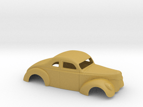 1/64 1940 Ford Coupe 2 Inch Chop in Tan Fine Detail Plastic