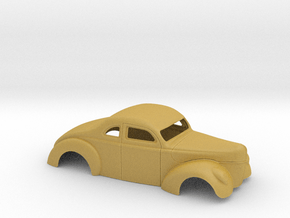 1/64 1940 Ford Coupe 3 Inch Chop in Tan Fine Detail Plastic