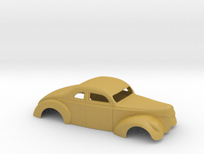 1/43 1940 Ford Coupe 3 In Chop 4  In Section in Tan Fine Detail Plastic