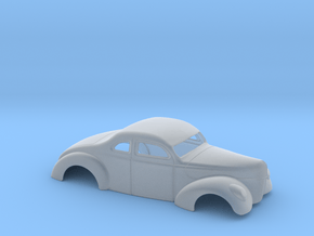 1/64 1940 Ford Coupe 3 In Chop 4  In Section in Clear Ultra Fine Detail Plastic