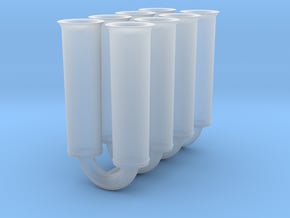 1/24 Tall Weber Velocity Stacks in Clear Ultra Fine Detail Plastic