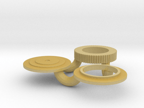 1/24 Small 8 In Round Air Cleaner in Tan Fine Detail Plastic