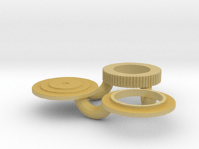 1/25 Small 8 In Round Air Cleaner in Tan Fine Detail Plastic