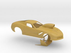 1/64 2014 Pro Mod Corvette in Tan Fine Detail Plastic