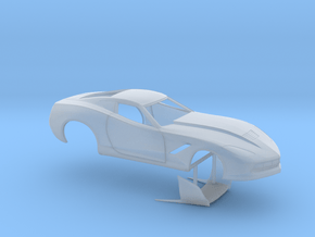 1/25 2014 Pro Mod Corvette No Scoop in Clear Ultra Fine Detail Plastic