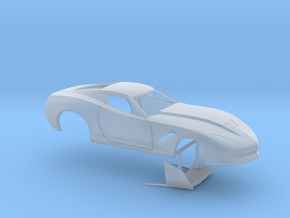 1/32 2014 Pro Mod Corvette No Scoop in Clear Ultra Fine Detail Plastic