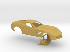 1/43 2014 Pro Mod Corvette No Scoop in Tan Fine Detail Plastic