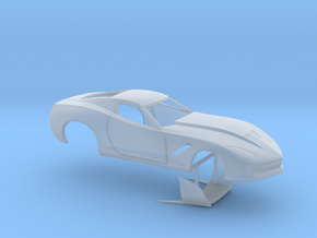 1/43 2014 Pro Mod Corvette No Scoop in Clear Ultra Fine Detail Plastic